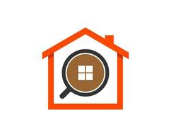 Simple house with coffee cup cafe vector