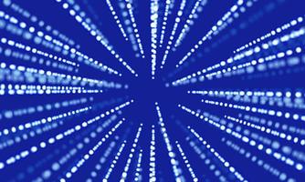 Abstract white data technology speed zoom on blue background vector