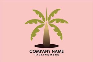 banana tree logo vector