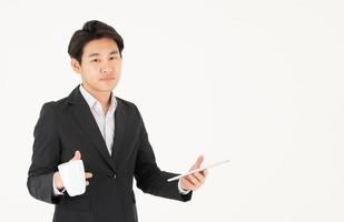 Asian businessmen and coffee time photo