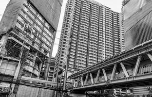 Rough dirty corners and areas in the Bangkok Thailand. photo