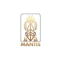 icono del logotipo de la mantis dorada para el símbolo de las artes marciales chinas vector