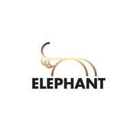 simple elephant icon for zoo symbol vector