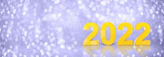 Happy New Year Background. Start to 2022. 3D illustration photo