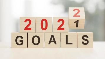 Happy New Year Background. Goals for 2022. 3D illustration photo