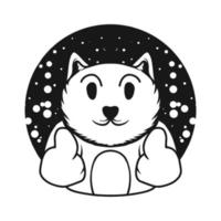 diseño de camiseta de ilustración de vector de personaje de gato tigre de año nuevo chino
