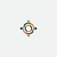 Abstract business logo set. Corporate identity design elements. Network connect, integrate, grow concepts. Science technology, health and medical, market logotype collection. Color Vector brand icons