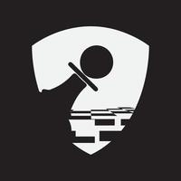Vector illustration. Chess Club Logo design.