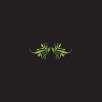 Logo Flower abstract icon. design template. Flourish plant flat vector