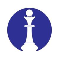 Vector illustration. Chess Club Logo design.