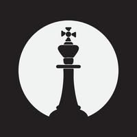 Vector illustration. Chess Club Logo design.