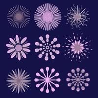 Abstract Fireworks Vector