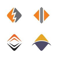 Rhombus shape pattern icon logo design vector