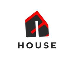 house flat minimalist business logo design vector