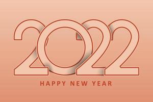 2022 new year illustration background design vector