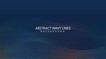 Abstract motion wave gradient line background vector