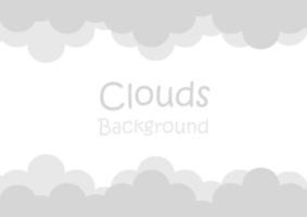 fondo de nubes sobre fondo blanco vector