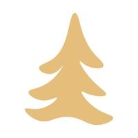 Abstract Golden Spruce Tree vector