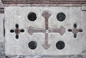 Ancient sarcophagus detail photo