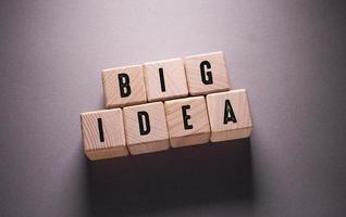 Big Idea Word with Wooden Cubes photo