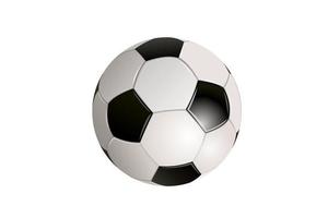 soccer ball isolated on white background photo