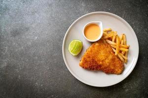 fried fish and chips photo