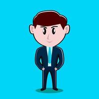 businessman stay cool vector