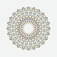 diseño gráfico de arte étnico mandala vector - patrón, con adornos florales dibujados a mano en forma de doodle en colores brillantes. Apto para fundas, motivos de tela y cerámica, estampado en ropa.