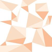 Fondo naranja abstracto, formas triangulares con textura de baja poli en un patrón aleatorio, fondo de moda lowpoly vector gratuito