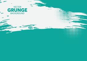 Abstract grunge texture with halftone effect and tosca color vector