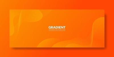 Abstract Orange Fluid Wave Background vector