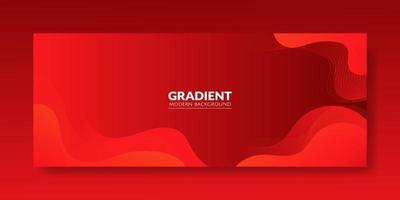 Abstract Red Fluid Wave Background vector