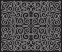 black and white monochrome pattern of pearl patterns vector