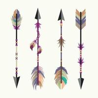 Vector set of colorful ethnic arrows,