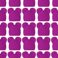 Illustration on theme pattern winter hats beanie vector