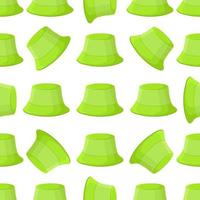 Illustration on theme colored pattern hats panama vector