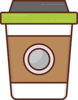 coffee Vector illustration on a transparent background. Premium quality symbols. Vector Line Flat color  icon for concept and graphic design.