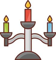 candles Vector illustration on a transparent background. Premium quality symbols. Vector Line Flat color  icon for concept and graphic design.