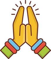 pooja Vector illustration on a transparent background. Premium quality symbols. Vector Line Flat color  icon for concept and graphic design.