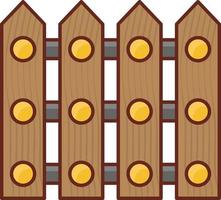 fence Vector illustration on a transparent background. Premium quality symbols. Vector Line Flat color  icon for concept and graphic design.