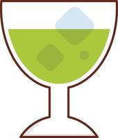 Ilustración de vector de vino sobre un fondo transparente. símbolos de primera calidad. icono de color plano de línea vectorial para concepto y diseño gráfico.