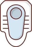 toilet Vector illustration on a transparent background. Premium quality symbols. Vector Line Flat color  icon for concept and graphic design.