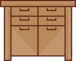 drawer Vector illustration on a transparent background. Premium quality symbols. Vector Line Flat color  icon for concept and graphic design.