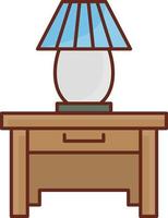 lamp Vector illustration on a transparent background. Premium quality symbols. Vector Line Flat color  icon for concept and graphic design.