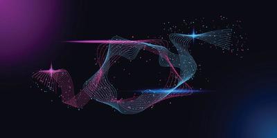 abstract wave audio and equalizer background vector design illustration. futuristic flow spectrum background design vector with creative light and gradient. modern music background design