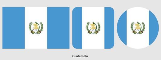 Guatemala flag, vector illustration