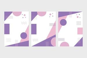 Beautiful design annual report with abstract design print vector