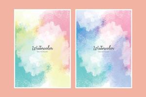 Colorful pink watercolor splash background vector