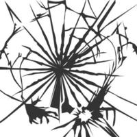 Cracked glass vector