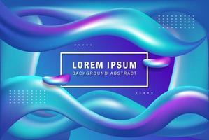 colorful gradient liquid shape Abstract background for business vector